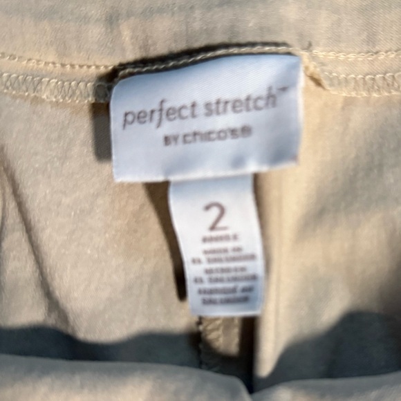 2 Pair Chico's Perfect Stretch Shorts - 1 pair Black, 1 pair Beige - Picture 12 of 14